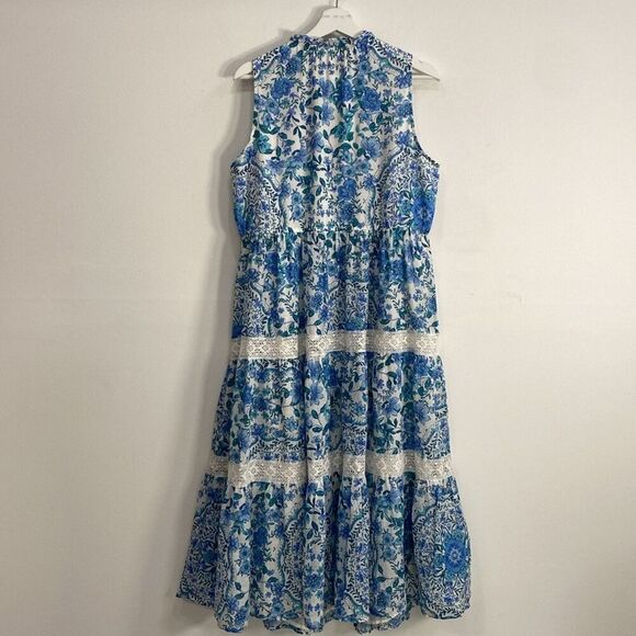 Johnny Was Sleeveless Tiered Midi Dress Bohemian XL - Picture 10 of 13